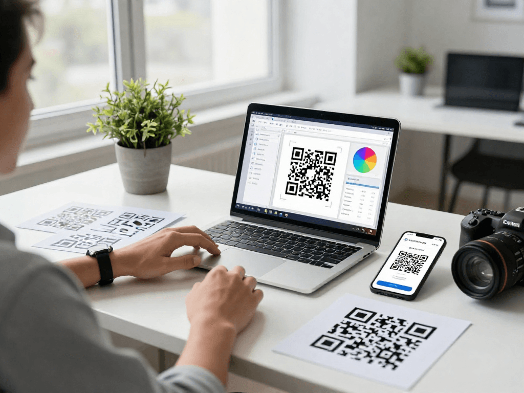 Dynamic QR Code Generator Canada workspace showcasing innovation and creativity.